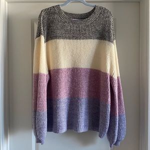 Pink Lily Colorblock Sweater